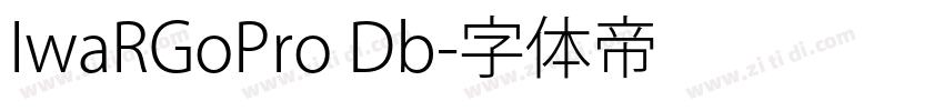 IwaRGoPro Db字体转换